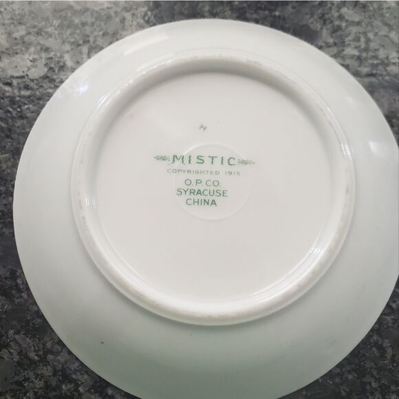 VINTAGE Syracuse Mistic Blue Fruit/Dessert Bowl Set of 3 - Picture 4 of 4